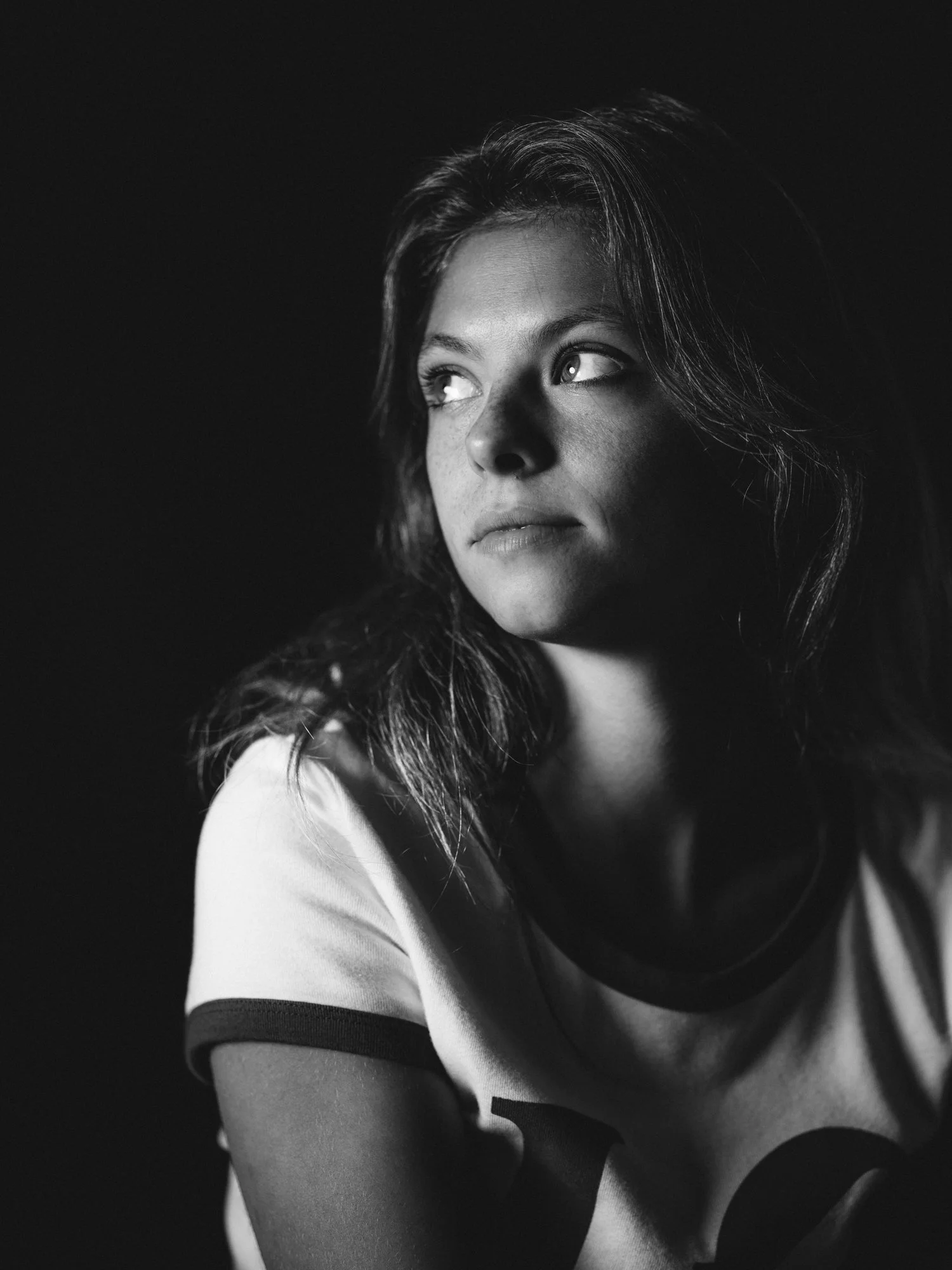 luisa portrait in garage studio