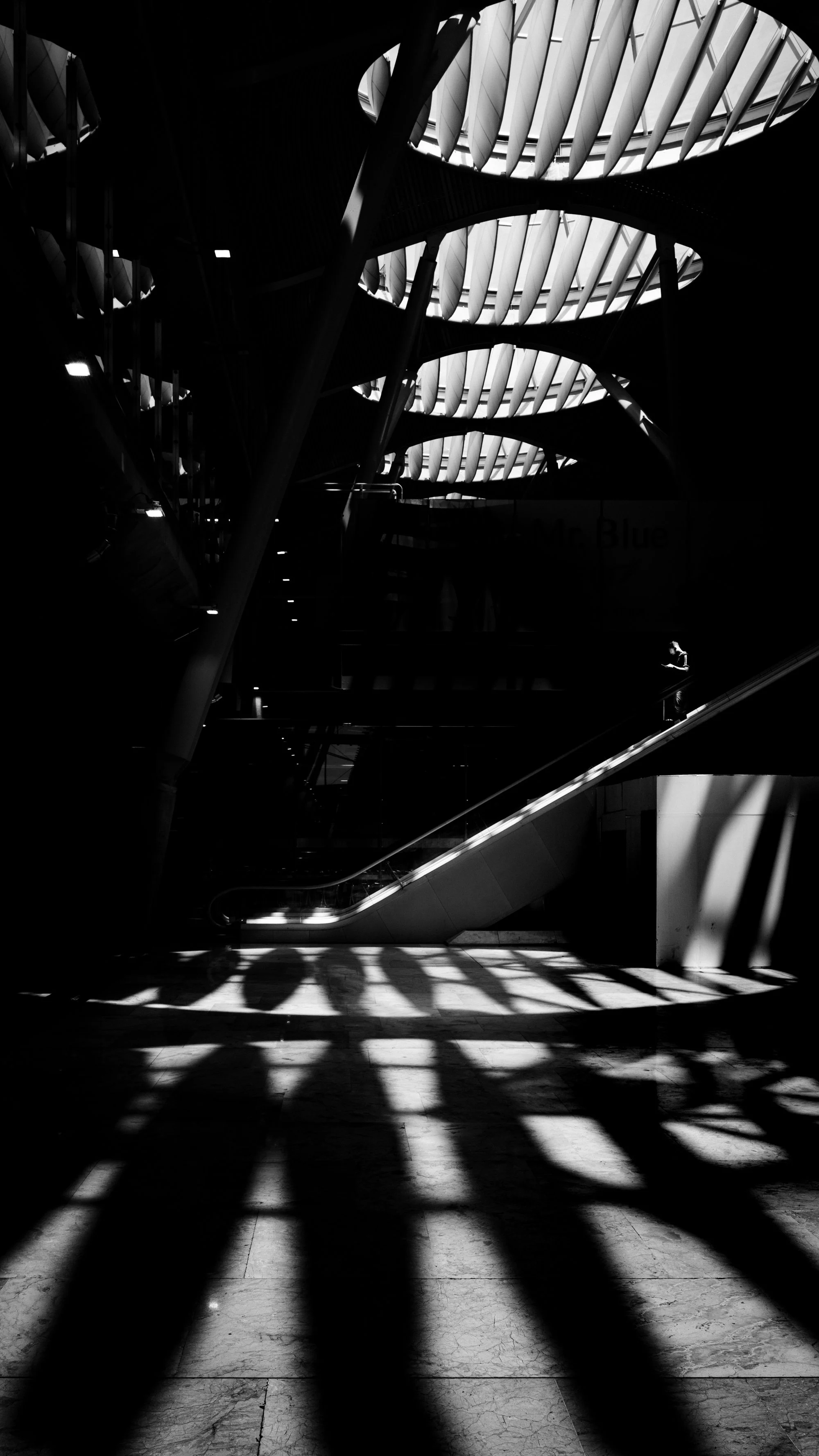 cathedral of light at madrid airport