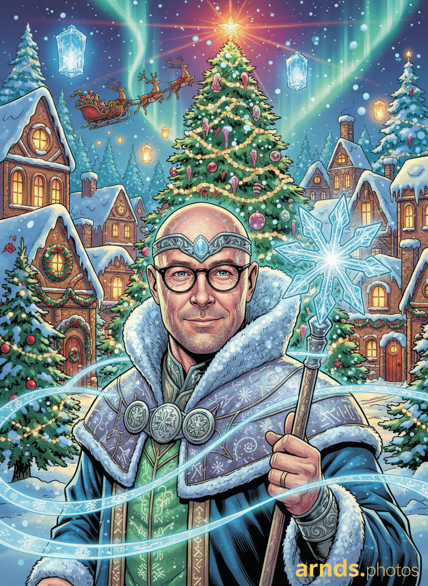 AI christmas greeting card