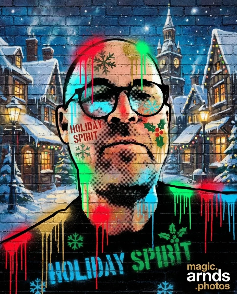 AI magic winter portrait