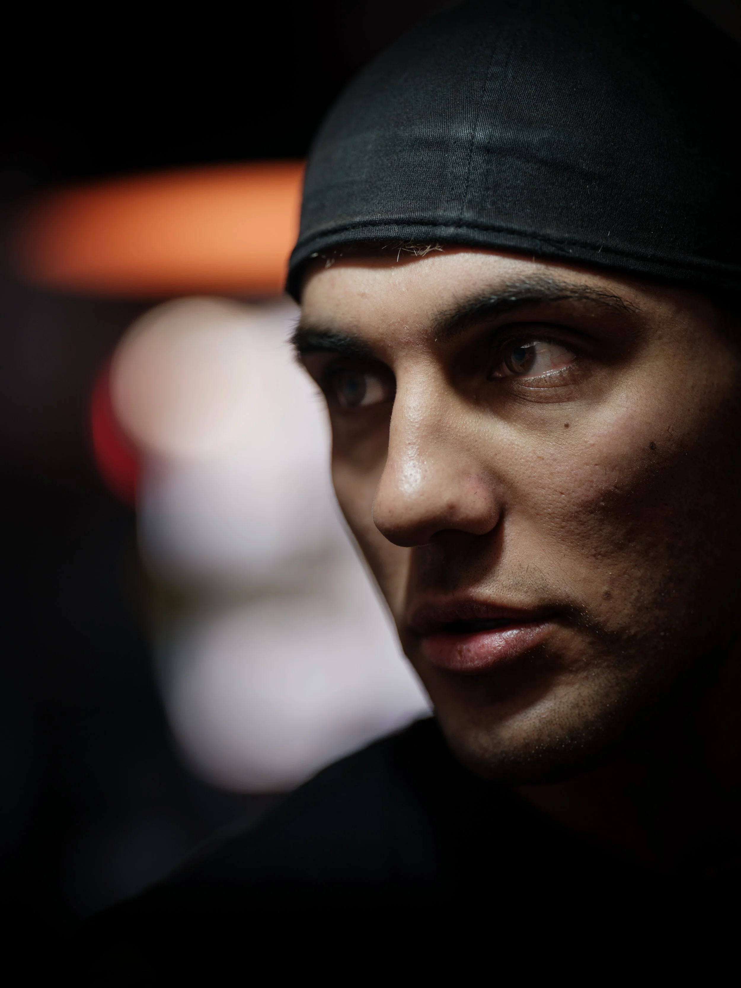 portrait of gio at cafe bar el zaguan